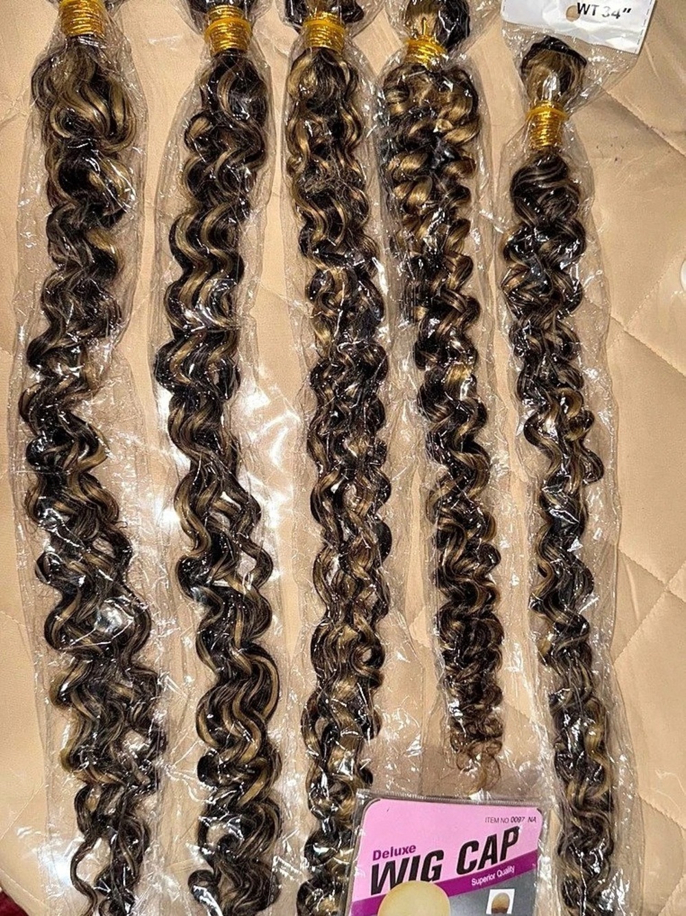 Hair Ombre Highlight Blonde Loose Deep Wave Bundles 28” 28” 30” 32” 34”